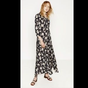 Zara maxi floral dress